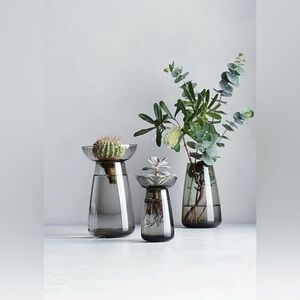 kinto aqua culture vase - smokey gray - small NWOT